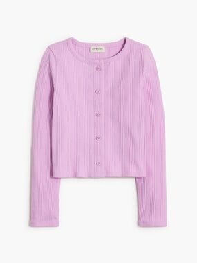 J.Crew Girls' Ribbed Button-up Top